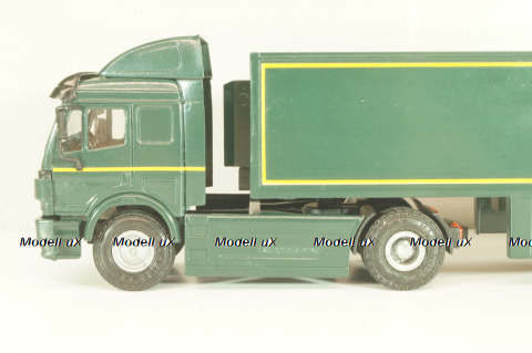 Mercedes-Benz SK 1850 LS tractor with semi-trailer tank "After Eight" 1994, green, 313,  NZG 1:43