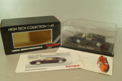 Ferrari 348 tb coupe 1989, dark matt blue, 010115, Herpa 1:43