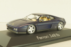 Ferrari 348 tb coupe 1989, dark matt blue, 010115, Herpa 1:43