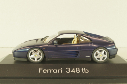 Ferrari 348 tb coupe 1989, dark matt blue, 010115, Herpa 1:43