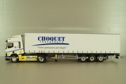 Renault T480 with semi-trailer "Choquet" 2021, white, 118161, Eligor 1:43