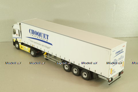 Renault T480 with semi-trailer "Choquet" 2021, white, 118161, Eligor 1:43