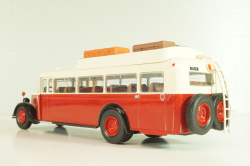 Citroen 46 DP UAD 1955, bus, red/beige, AUTOBUS DAL MONDO №25, Hachette 1:43