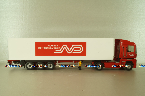 Renault Magnum  AE500 with semi-trailer fridge "Norbert Dentressangle" 2008, red/white, 117415, Eligor 1:43