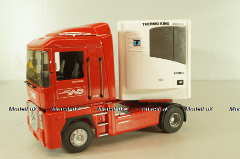 Renault Magnum  AE500 with semi-trailer fridge "Norbert Dentressangle" 2008, red/white, 117415, Eligor 1:43