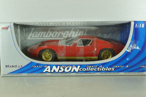 Lamborghini Miura 1971, red, 30302, Anson 1:18