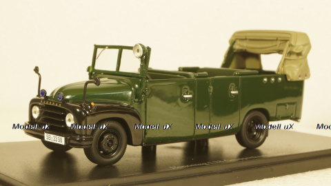 HANOMAG L28GRUKW POLIZEI GERMANY 1955 POLICE, AutoCult 1:43