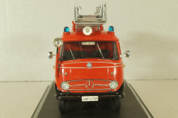 Mercedes L 319 "Feuerwehr" mit Drehleiter DL 18 1958, 02807, Schuco 1:43