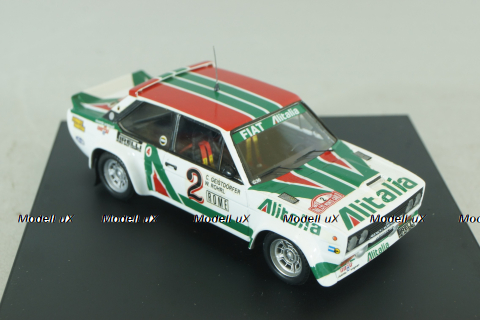 Fiat 131 Abarth #2 rally Monte Carlo 1978, W.Rohrl/С.Geisttorfrer, white, 1409, Trofeu 1:43