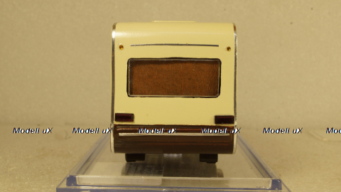 Газ-24 "Скалдиа-Волга" кемпер, бело/коричневый, Алник43 1:43