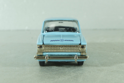 Москвич-408, такси, голубой, ноябрь 1989г., Тантал/Радон 1:43