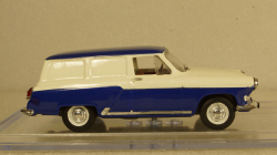Газ-22, Фургон,бело/синий, Алник43 1:43