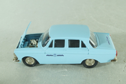 Москвич-408, такси, голубой, ноябрь 1989г., Тантал/Радон 1:43