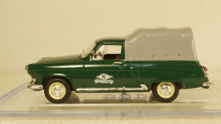 Газ-22 пикап с тентом зеленый, Алник43 1:43