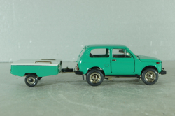 Ваз-2121 Нива А20 с прицепом скиф, июнь 1982г., Тантал/Радон 1:43