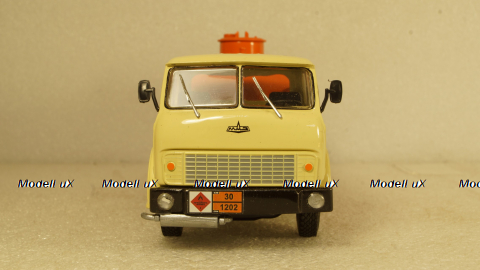 Маз-500А Бензовоз, бежевый/оранжевый, Алник43 1:43