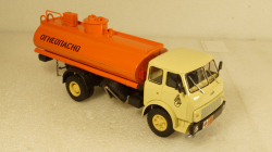 Маз-500А Бензовоз, бежевый/оранжевый, Алник43 1:43