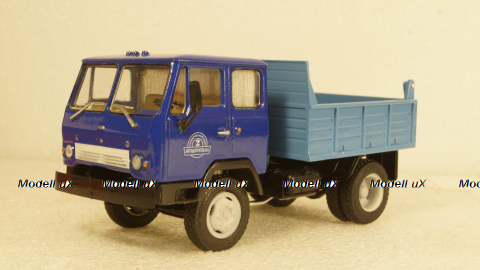 КАЗ-ММЗ-4502 самосвал синий/голубой, Алник43 1:43