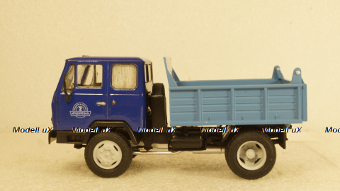 КАЗ-ММЗ-4502 самосвал синий/голубой, Алник43 1:43