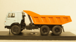 Камаз-5511 с спальником,  самосвал, серый/оранжевый, Алник43 1:43
