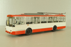 Skoda 14TR троллейбус 1980, белый/красный, Автоистория 1:43