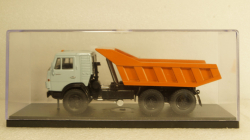 Камаз-5511 с спальником,  самосвал, серый/оранжевый, Алник43 1:43