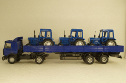 МАЗ-54329 седельный тягач с 2-х осным п/п МАЗ-93866, Студия А.В.Жуковского 1:43