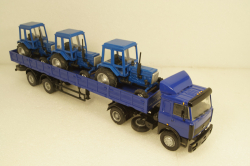 МАЗ-54329 седельный тягач с 2-х осным п/п МАЗ-93866, Студия А.В.Жуковского 1:43