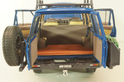 Toyota Land Cruiser 60 1981, blue, w/roof rack + (08956XBL), KYO8956XL, Kyosho 1:18