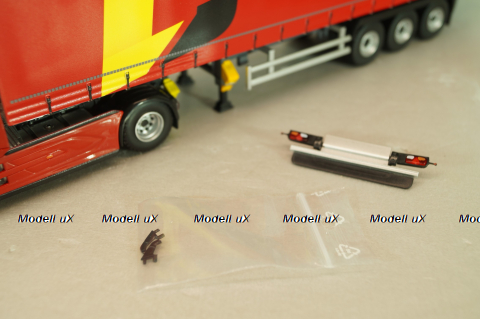 DAF XG with semi-trailer "Carpentier" 2008, red, 117898, Eligor 1:43 