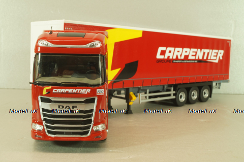 DAF XG with semi-trailer "Carpentier" 2008, red, 117898, Eligor 1:43 