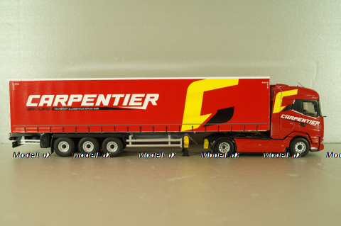 DAF XG with semi-trailer "Carpentier" 2008, red, 117898, Eligor 1:43 