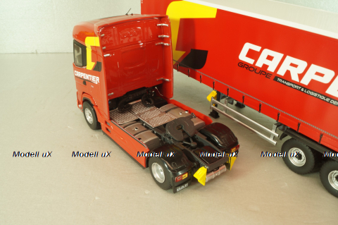 DAF XG with semi-trailer "Carpentier" 2008, red, 117898, Eligor 1:43 