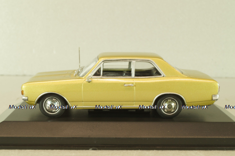Opel Rekord C 2-door 1968, gold, 430046101, Minichamps 1:43