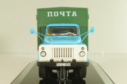 ГЗСА-3712 фургон "Почта" на шасси 53-12, голубой/зеленый, 105350, DIP Models 1:43 