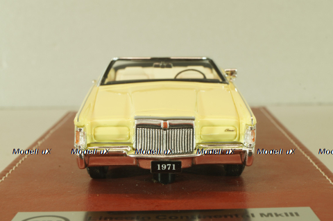 Lincoln Continental Mark III Convertible 1971, yellow, GIM011B, GIM 1:43