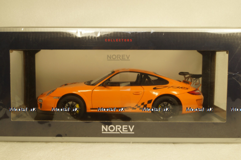 Porsche 911 GT3 RS 2009 - orange, 187562, Norev 1:18