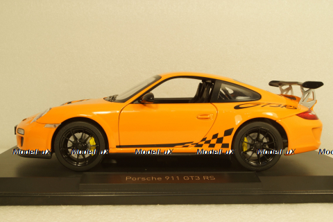 Porsche 911 GT3 RS 2009 - orange, 187562, Norev 1:18