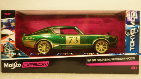 Nissan Skyline 2000 GTR #73 Tokyo Mod 1973, 32539, Maisto 1:24