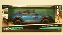 Lamborghini Urus metallic-blue/Decorated No.63, Maisto 1:24