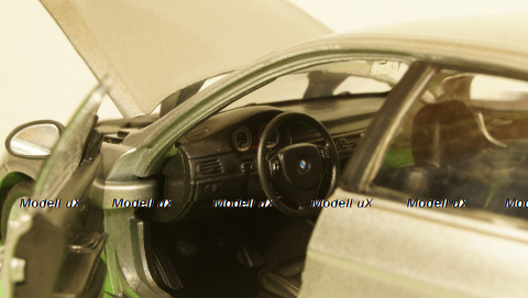 BMW 330i, metallic-grey, Welly 1:24 