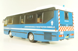 LOHR L96 bus Gendarmerie 1996, blue, Autobus Dal Mondo #76, Hachette 1:43