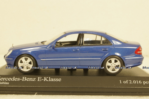 Mercedes E320 W211 E-Klasse 2002, blue, 400031501, Minichamps 1:43