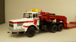 Berliet TB 015 M3 6x4 1960 white/red, low loader semitrailer, TTR024, IXO 1:43 Уценка!