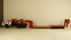 Berliet TB 015 M3 6x4 1960 white/red, low loader semitrailer, TTR024, IXO 1:43 Уценка!