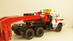 Berliet TB 015 M3 6x4 1960 white/red, low loader semitrailer, TTR024, IXO 1:43 Уценка!