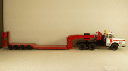 Berliet TB 015 M3 6x4 1960 white/red, low loader semitrailer, TTR024, IXO 1:43 Уценка!