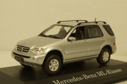Mercedes ML 320 W163 ML-Klasse 2002, silver, В6 6961928, IXO 1:43