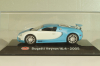 Bugatti Veyron 16.4 2005, blue/white, Altaya 1:43