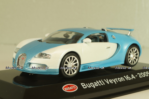 Bugatti Veyron 16.4 2005, blue/white, Altaya 1:43